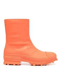 orange Chelsea Boots aus Leder von CamperLab
