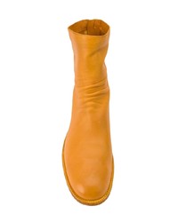 orange Chelsea Boots aus Leder von Officine Creative