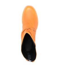 orange Chelsea Boots aus Leder von 424