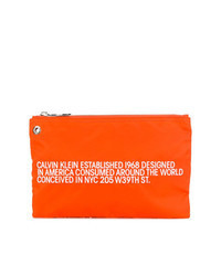orange Clutch Handtasche