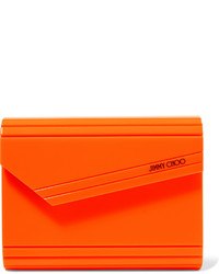 orange Clutch von Jimmy Choo