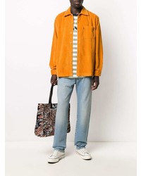 orange Cordlangarmhemd von Levi's