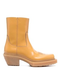 orange Cowboystiefel