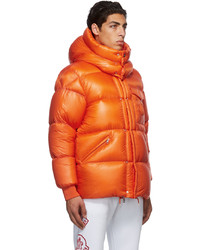 orange Daunenjacke von Moncler