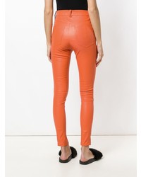 orange enge Hose aus Leder von Manokhi