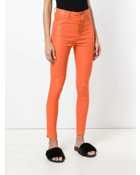 orange enge Hose aus Leder von Manokhi