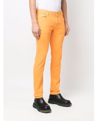 orange enge Jeans von Just Cavalli