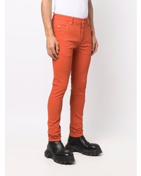 orange enge Jeans von Rick Owens DRKSHDW