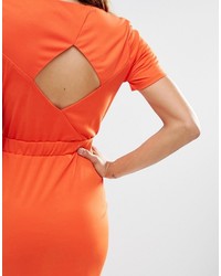 orange Etuikleid von Asos