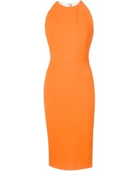 orange Etuikleid von Victoria Beckham