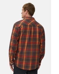 orange Flanell Langarmhemd von camel active
