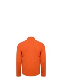 orange Fleece-Pullover mit einem Reißverschluss am Kragen von dare2b