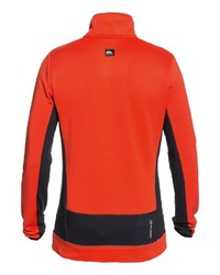 orange Fleece-Pullover mit einem Reißverschluss am Kragen von Quiksilver