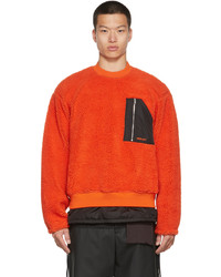 orange Fleece-Sweatshirt von Ambush