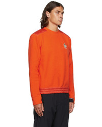 orange Fleece-Sweatshirt von MONCLER GRENOBLE