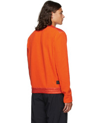 orange Fleece-Sweatshirt von MONCLER GRENOBLE