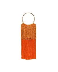 orange Clutch mit Fransen von Rosantica