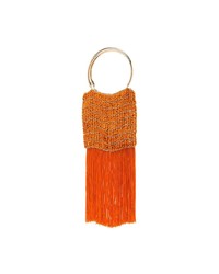 orange Clutch mit Fransen von Rosantica