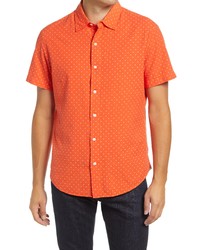 orange gepunktetes Kurzarmhemd