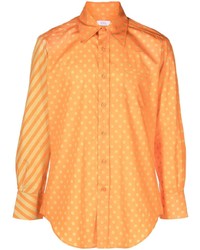 orange gepunktetes Langarmhemd von ERL