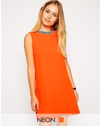 orange gerade geschnittenes Kleid von Asos