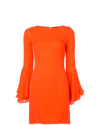 orange gerade geschnittenes Kleid von Haney