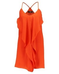 orange gerade geschnittenes Kleid von Missguided