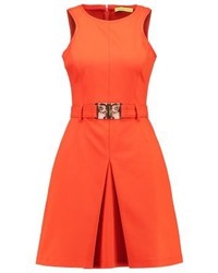 orange gerade geschnittenes Kleid von Versace