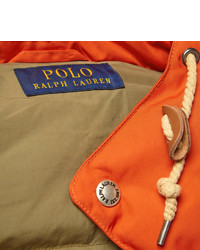 orange gesteppte ärmellose Jacke von Polo Ralph Lauren