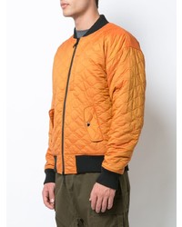 orange gesteppte Bomberjacke von Mostly Heard Rarely Seen