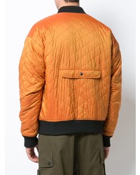 orange gesteppte Bomberjacke von Mostly Heard Rarely Seen