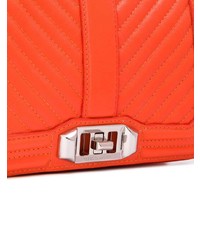 orange gesteppte Leder Umhängetasche von Rebecca Minkoff