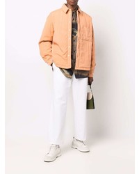 orange gesteppte Shirtjacke von Jacquemus