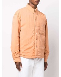 orange gesteppte Shirtjacke von Jacquemus