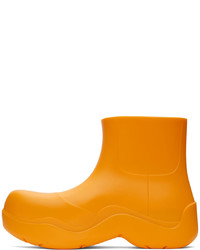 orange Gummi Chelsea Boots von Bottega Veneta