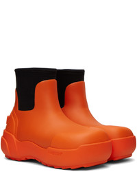 orange Gummi Chelsea Boots von Ambush