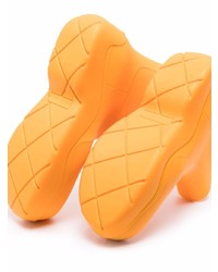 orange Gummi Chelsea Boots von Bottega Veneta