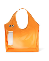 orange Gummi Shopper Tasche