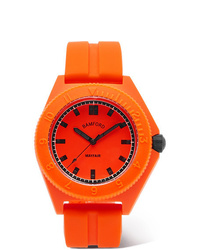 orange Gummi Uhr von Bamford Watch Department