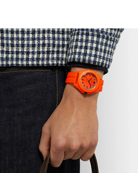 orange Gummi Uhr von Bamford Watch Department