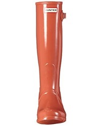 orange Gummistiefel von Hunter