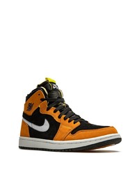 orange hohe Sneakers aus Leder von Jordan