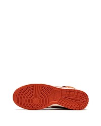 orange hohe Sneakers aus Leder von Nike