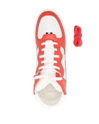 orange hohe Sneakers aus Leder von Bally