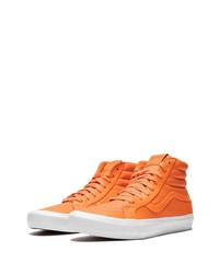 orange hohe Sneakers aus Leder von Vans