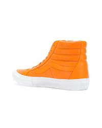 orange hohe Sneakers aus Leder von Vans