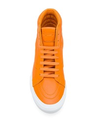 orange hohe Sneakers aus Leder von Vans