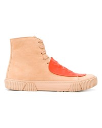 orange hohe Sneakers aus Leder von Both