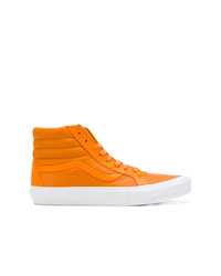 orange hohe Sneakers aus Leder von Vans