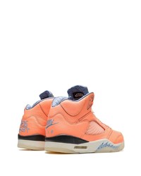 orange hohe Sneakers aus Leder von Jordan